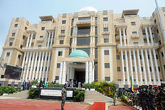 Le siège de la Cour constitutionnelle à Libreville.